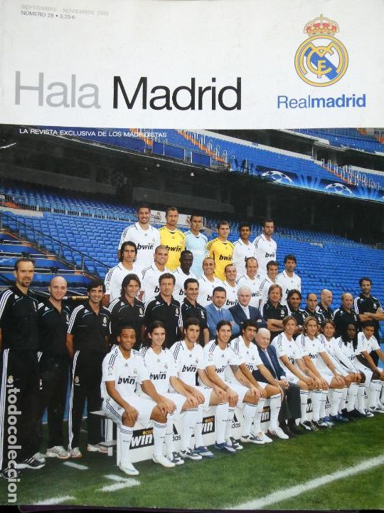 Collectionnisme sportif: REVISTA REAL MADRID CLUB DE F&Uacute;TBOL BALONCESTO. SEPTIEMBRE NOVIEMBRE 2008 28. MARCELO PEPE GUTI 350GR