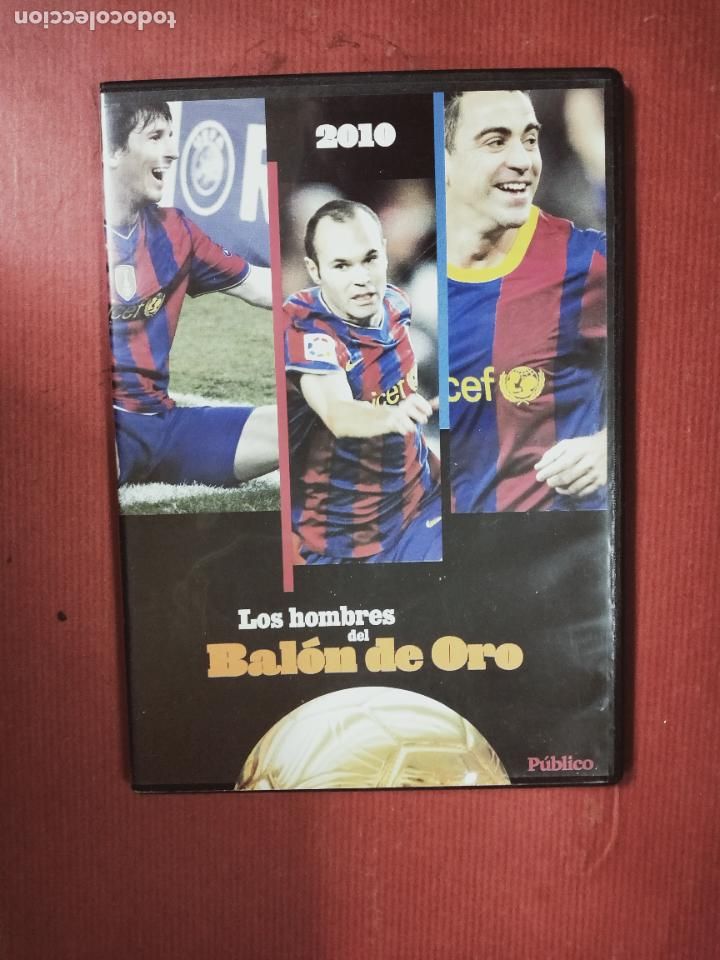 Coleccionismo deportivo: LOS HOMBRES DEL BALON DE ORO 2010. MESSI. XAVI. INIESTA. DVD.