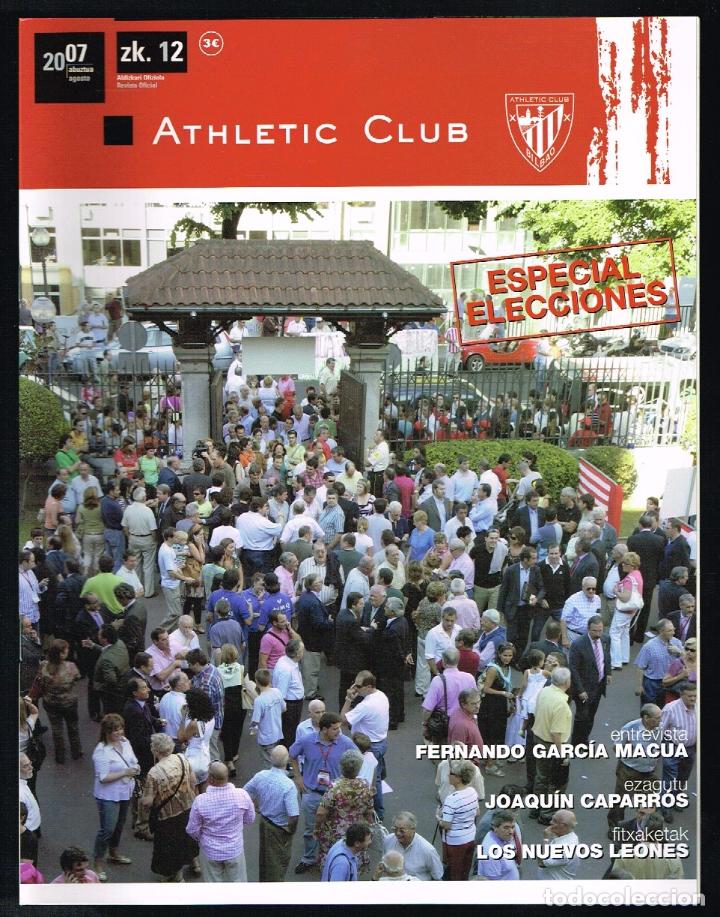 Sammelleidenschaft Sport: REVISTA OFICIAL ATHLETIC CLUB N&ordm; 12 - AGOSTO 2007