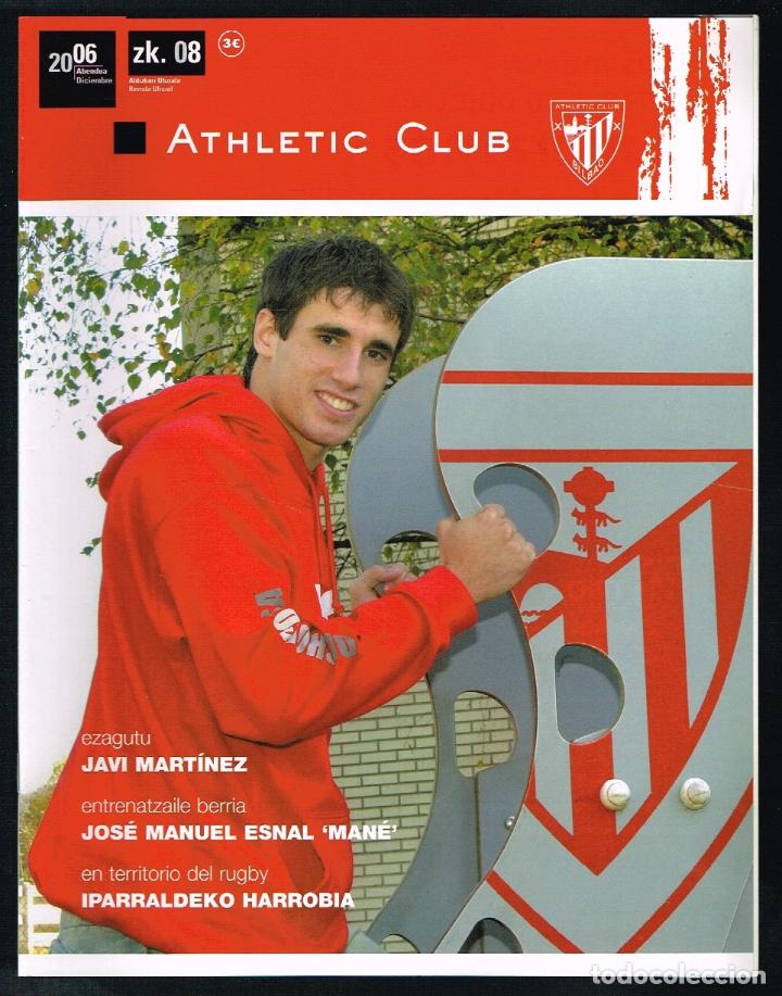 Sammelleidenschaft Sport: REVISTA OFICIAL ATHLETIC CLUB N&ordm; 8 - DICIEMBRE 2006 - JAVI MARTINEZ