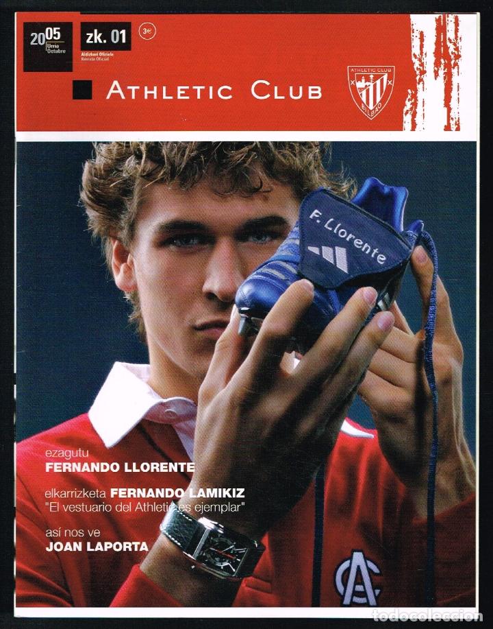 Sammelleidenschaft Sport: REVISTA OFICIAL ATHLETIC CLUB N&ordm; 1 - OCTUBRE 2005 - FERNANDO LLORENTE