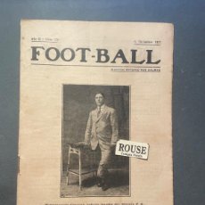 Coleccionismo deportivo: FUTBOL - ANTIGUA REVISTA , FOOT-BALL AÑO III Nº 131. 6 DICIEMBRE BARCLONA 1917 HERMENEGILDO CASELLAS