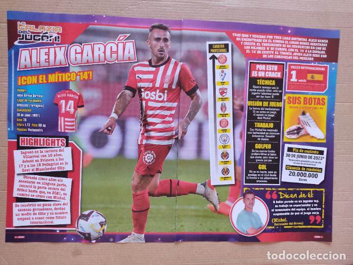 Coleccionismo deportivo: ALEIX GARCIA GIRONA GALAXIA JUG&Oacute;N TIPO P&Oacute;STER REPORTAJE 1 P&Aacute;G REVISTA JUG&Oacute;N THURAM CANCELO B. SILVA