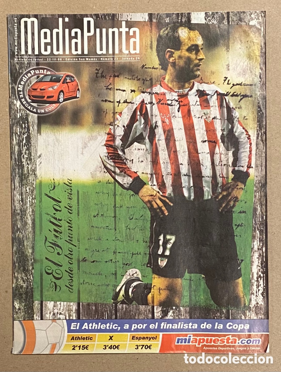 Coleccionismo deportivo: MEDIAPUNTA N&deg; 23 (2006). REVISTA DE F&Uacute;TBOL. EDICI&Oacute;N SAN MAM&Eacute;S. ATHLETIC CLUB DE BILBAO.