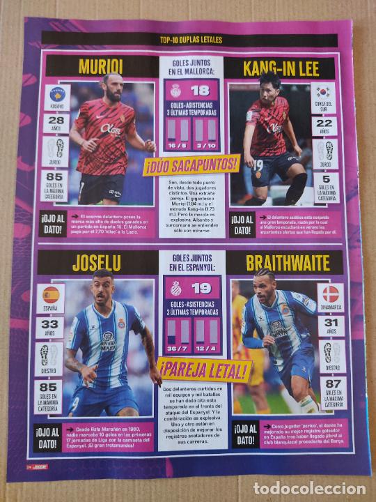 Sammelleidenschaft Sport: JOSELU BRAITHWAITE MURIQI KANG-IN LEE GABRI VEIGA IAGO ASPAS WILLIAMS REPORTAJE 2 P&Aacute;G REVISTA JUG&Oacute;N