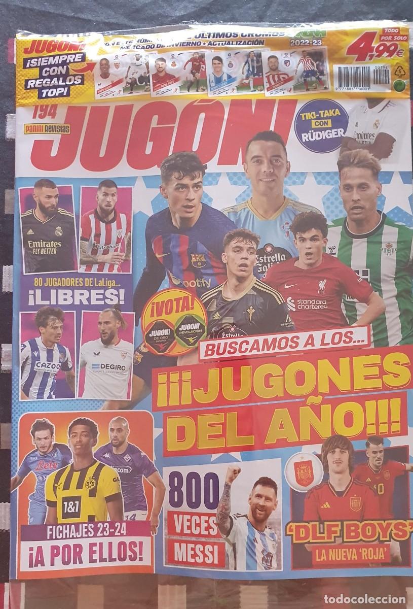 Coleccionismo deportivo: REVISTA JUGON 194 PANINI ENVOLTORIO ORIGINAL SIN CROMOS.