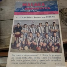 Coleccionismo deportivo: MALAGA DEPORTIVA, DICIEMBRE 1965, NUM. 46, RARO, 36 PAGINAS