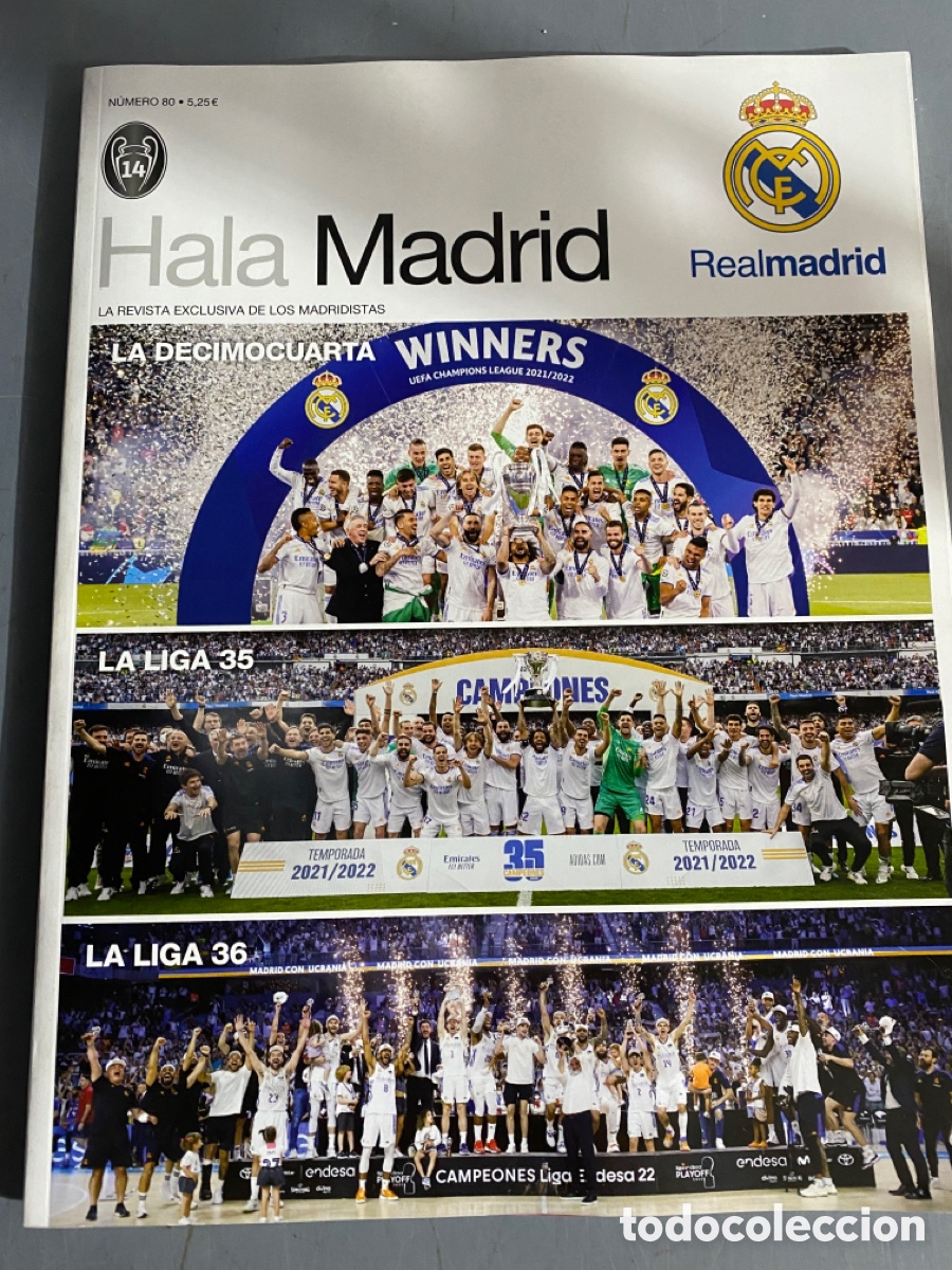 Coleccionismo deportivo: Revista Hala Madrid Real Madrid 85 decimocuarta copa de Europa
