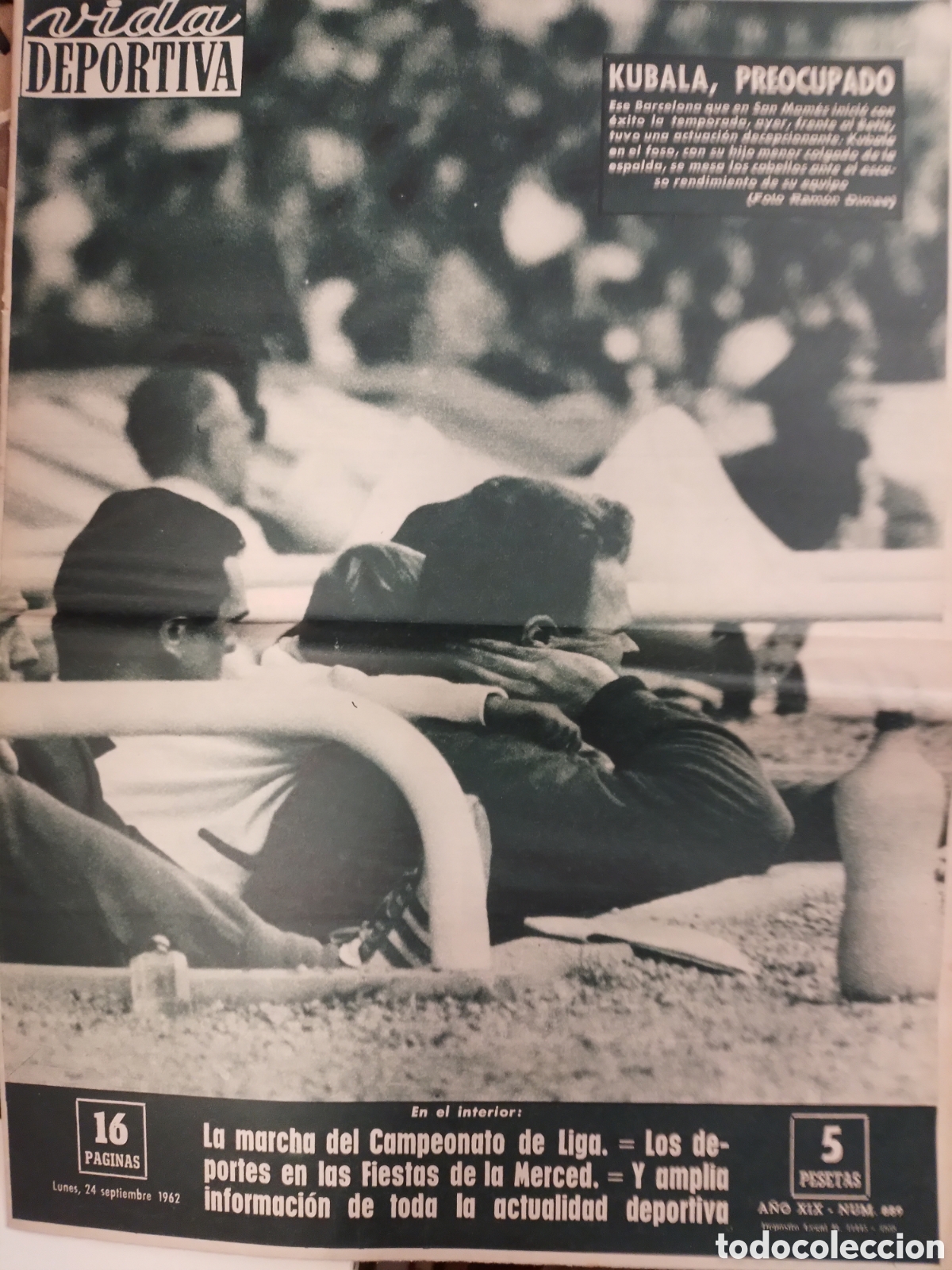 Sammelleidenschaft Sport: REVISTA VIDA DEPORTIVA, BAR&Ccedil;A, A&Ntilde;O XIX, NUM 889, 1962