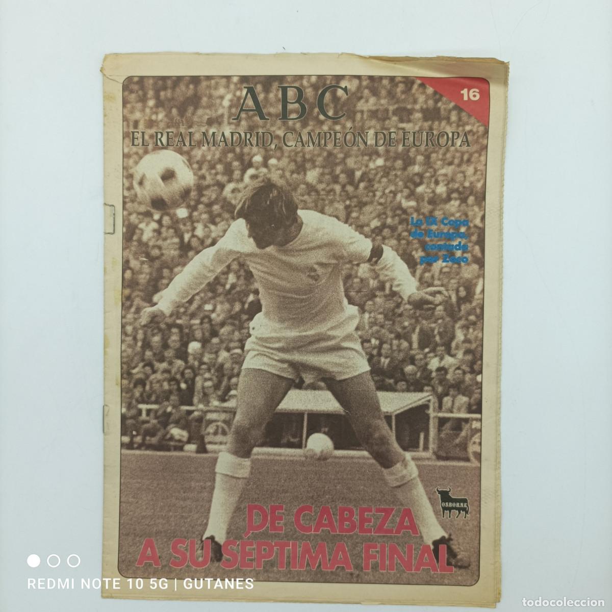 Coleccionismo deportivo: ABC EL REAL MADRID CAMPEON DE LIGA N.16