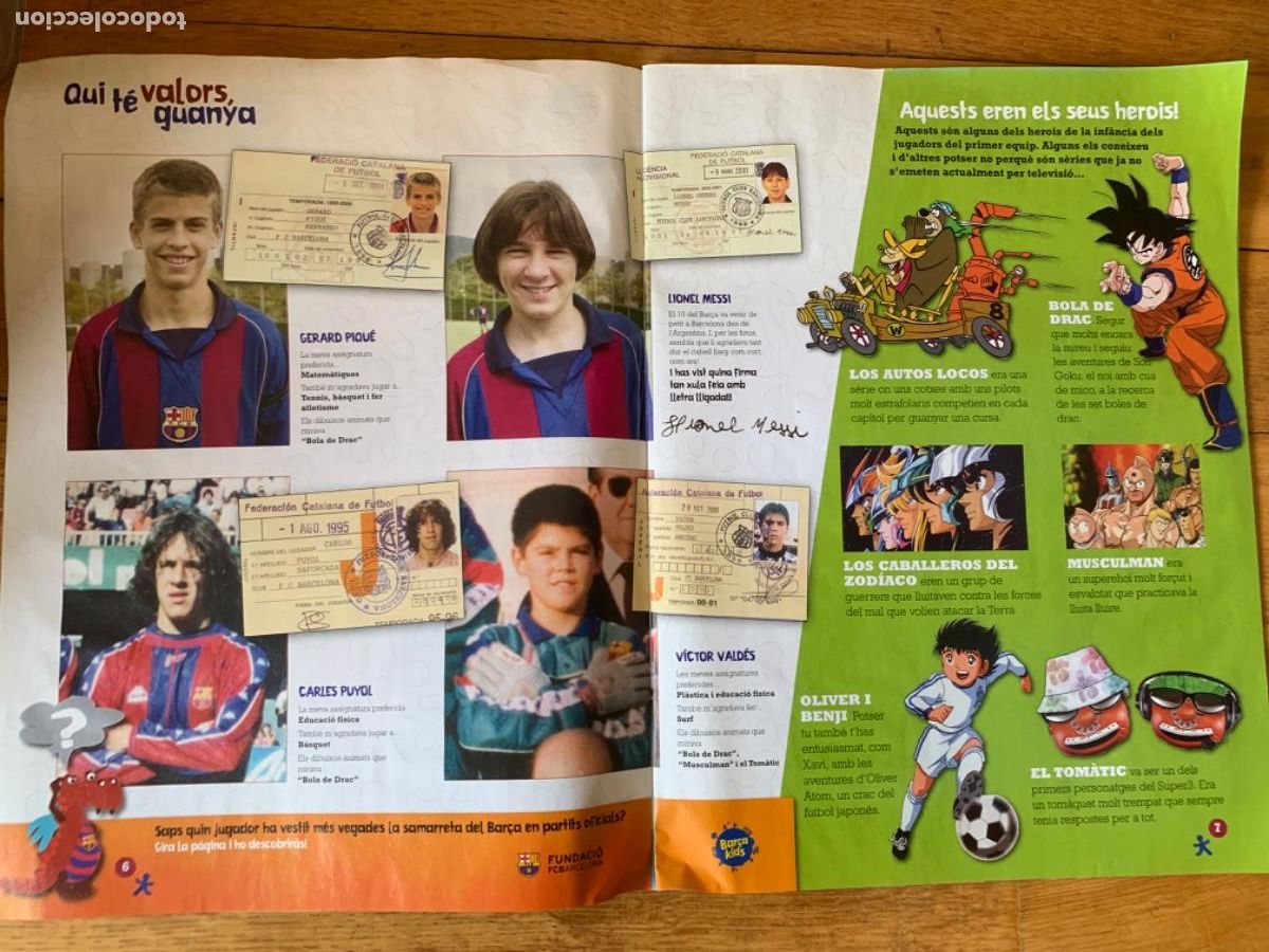 Sports collectibles: Revista a&ntilde;o 2013, Xavi Hernandez, fichas Lionel Messi, Pique.. Bar&ccedil;a , F.C.Barcelona.