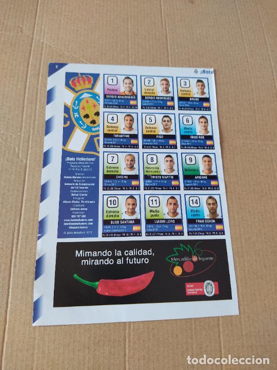 Coleccionismo deportivo: HOJA EQUIPO PLANTILLA TENERIFE REVISTA BOTA HELIODORO SUSO SANTANA ARIDANE CHECHU TARANTINO BRUNO