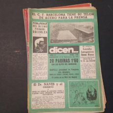 Coleccionismo deportivo: REVISTA DICEN-NUMERO 53 AÑO 1953-FC BARCELONA-BOXEO-RCD ESPANYOL-FUTBOL-VER FOTOS-(V-24.592)