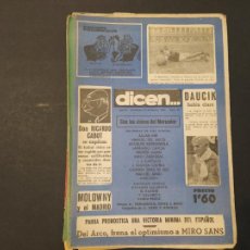 Coleccionismo deportivo: REVISTA DICEN-NUMERO 62 AÑO 1953-FC BARCELONA-BOXEO-DAUCK-MOLOWNY MADRID-FUTBOL-VER FOTOS-(V-24.592)