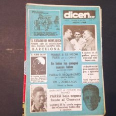 Coleccionismo deportivo: REVISTA DICEN-NUMERO 70 AÑO 1954-FC BARCELONA ESTADIO MONTJUICH-PARRA-FUTBOL-VER FOTOS-(V-24.592)