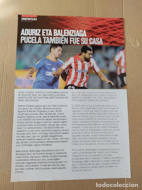 Coleccionismo deportivo: PUBLICIDAD CERVEZA SAN MIGUEL SARABIA GETAFE BALENZIAGA REPORTAJE 1 PAG REVISTA ATHLETIC CLUB BILBAO