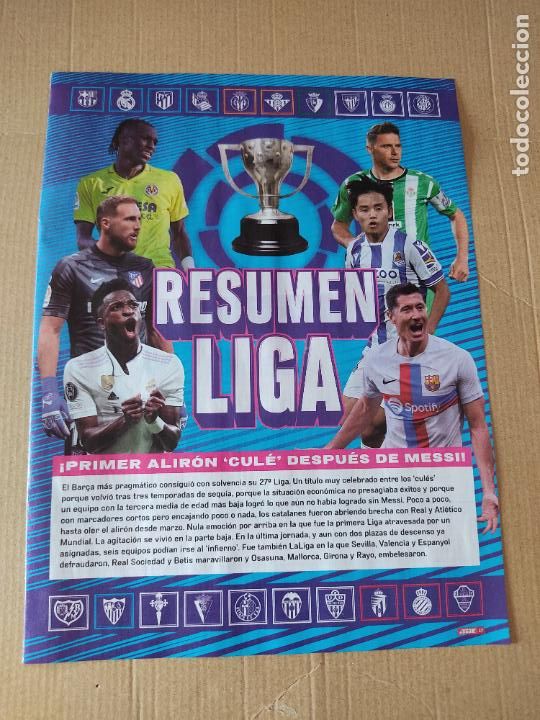 Coleccionismo deportivo: KUBO JOAQUIN OBLAK VINICIUS JACKSON KROOS LEWANDOWSKI UNAL REPORTAJE 2 P&Aacute;G REVISTA JUG&Oacute;N LIGA 22-23