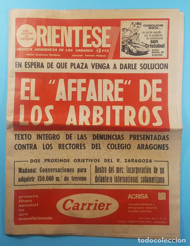 Sports collectibles: ORIENTESE, REVISTA SEMANAL DE LOS SABADOS N&ordm; 283 4 OCTUBRE 1969, EL AFFAIRE DE LOS ARBITROS, FUTBOL