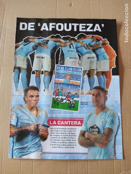 Sammelleidenschaft Sport: EQUIPO CELTA VIGO IAGO ASPAS HUGO MALLO TIPO POSTER 1 PAG REVISTA JUGON MAZINHO MOSTOVOI CENTENARIO