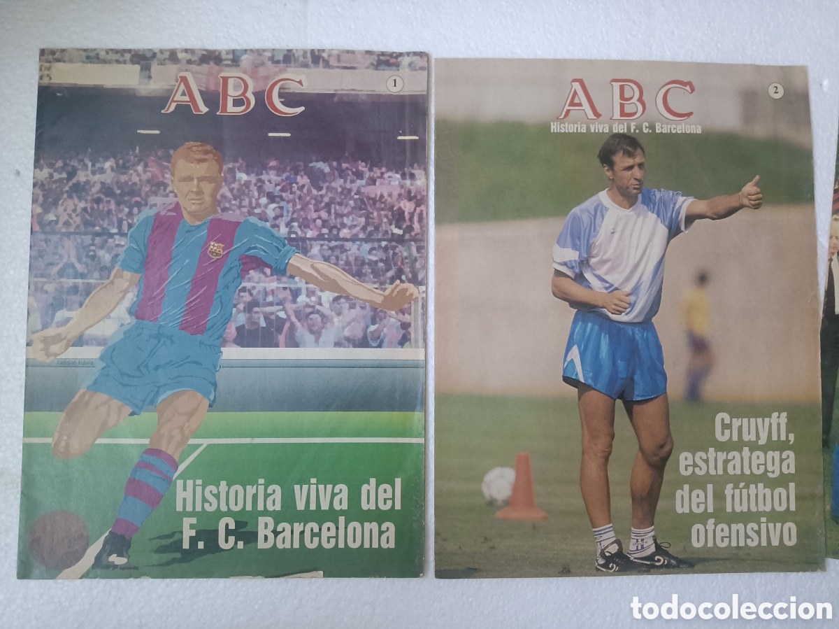 Coleccionismo deportivo: ABC HISTORIA VIVA DEL F.C. BARCELONA LOTE 42 REVISTAS A&Ntilde;O 1991