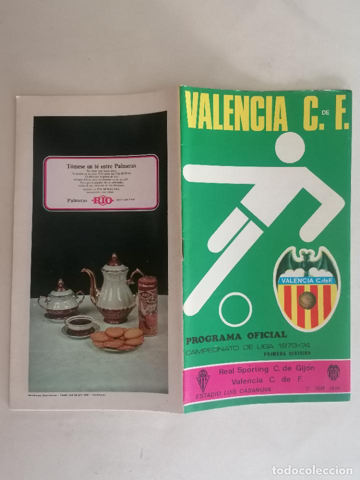 Sports collectibles: VALENCIA C. DE F. PROGRAMA OFICIAL, CAMPEONATO DE LIGA 1973-74, PRIMERA DIVISION, A&Ntilde;O 1974