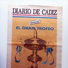 Coleccionismo deportivo: CÁDIZ CF, TROFEO CARRANZA 1998 - SUPLEMENTO DIARIO DE CÁDIZ