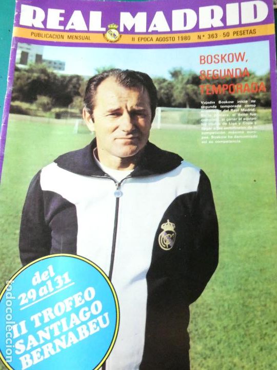 Sammelleidenschaft Sport: REVISTA DE F&Uacute;TBOL. REAL MADRID CF BOLET&Iacute;N INFORMATIVO. N&ordm; 363 AGOSTO 1980