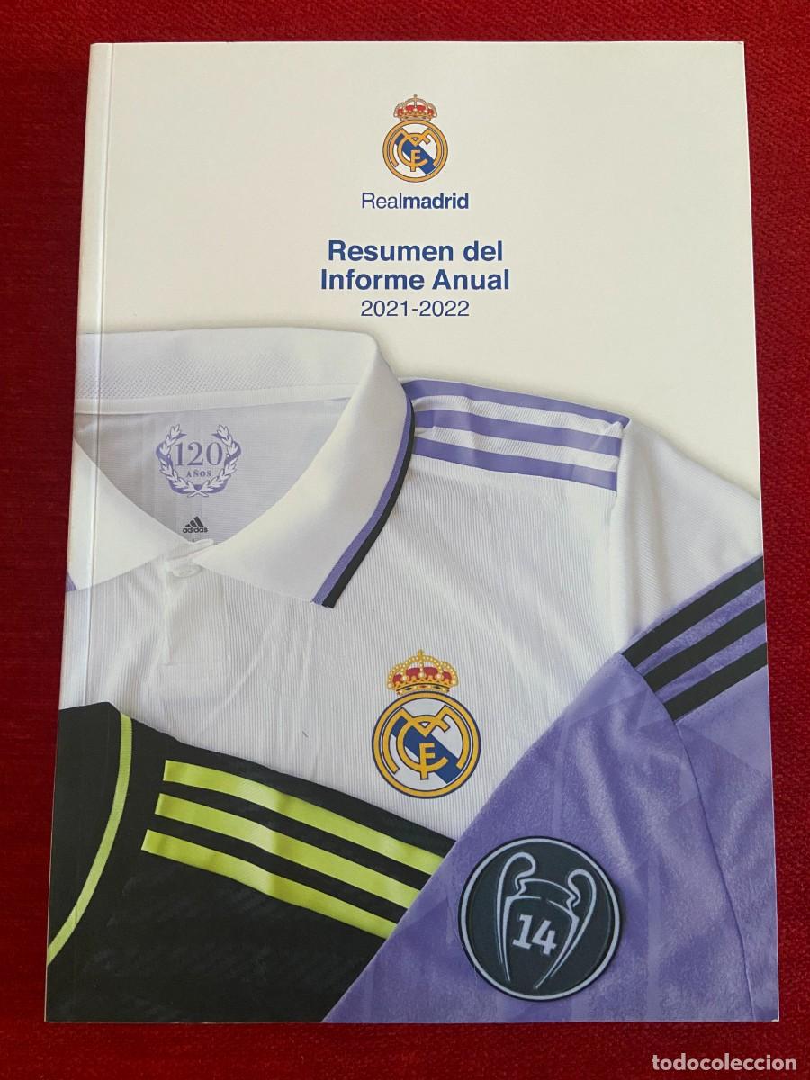 Collezionismo sportivo: REVISTA OFICIAL REAL MADRID RESUMEN DEL INFORME ANUAL 2021 2022 OBRAS SANTIAGO BERNABEU
