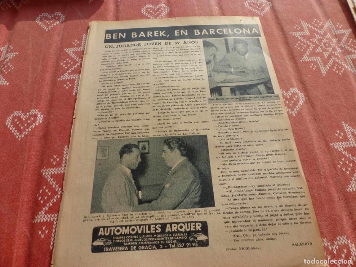 Sports collectibles: HOJA SUELTA DIARIO LEAN-BEN BAREK EN BARCELONA CON 39 A&Ntilde;OS
