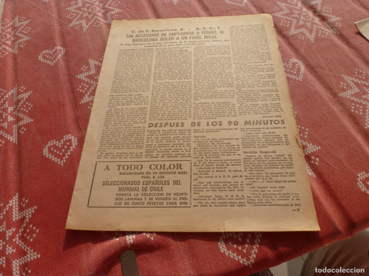 Sports collectibles: LEAN(1962) COPA FERIAS BAR&Ccedil;A 6 A.E.K. 1 GOYVAERTS Y SILVEIRA (F.C.BARCELONA)