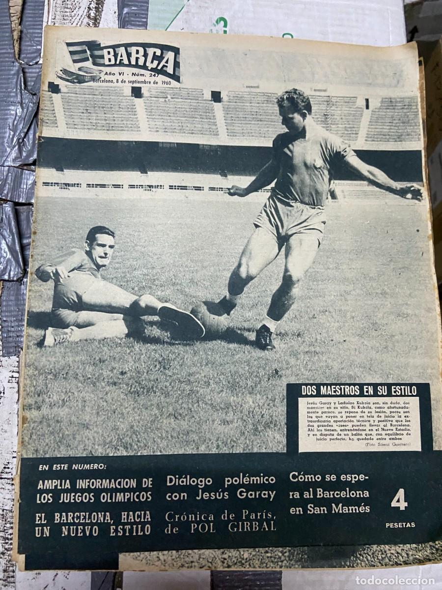 Coleccionismo deportivo: REVISTA BAR&Ccedil;A # 247 (8-9-1960) BILL NIEDER RALPH BOSTON FINAL INTERCONTINENTAL REAL MADRID PE&Ntilde;AROL