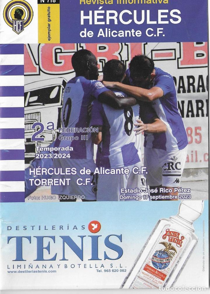 Sports collectibles: REVISTA HERCULES N&ordm;718. H&Eacute;RCULES DE ALICANTE-TORRENT CF. 17/09/2023