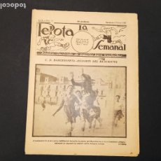 Coleccionismo deportivo: LA PELOTA SEMANAL-NUM 13 AÑO 1923-CD BARCELONETA VS ESTEVETS BARCELONA-FUTBOL-VER FOTOS-(V-24.640)