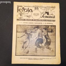 Coleccionismo deportivo: LA PELOTA SEMANAL-NUM 17 AÑO 1923-FC ATENEO OBRERO MARTINENSE VS CD ESTRELLA-VER FOTOS-(V-24.640)