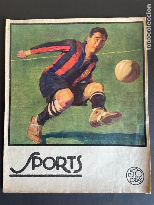 Coleccionismo deportivo: REVISTA SPORTS OCTUBRE 1923 8PORTADA JUGADOR F.C.BARCELONA)