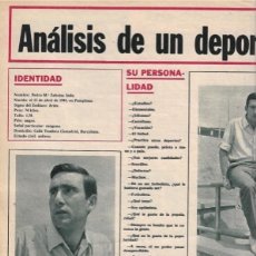 Coleccionismo deportivo: OSASUNA Y BARÇA: ENTREVISTA Y REPORTAJE GRÁFICO CON ZABALZA. 1967