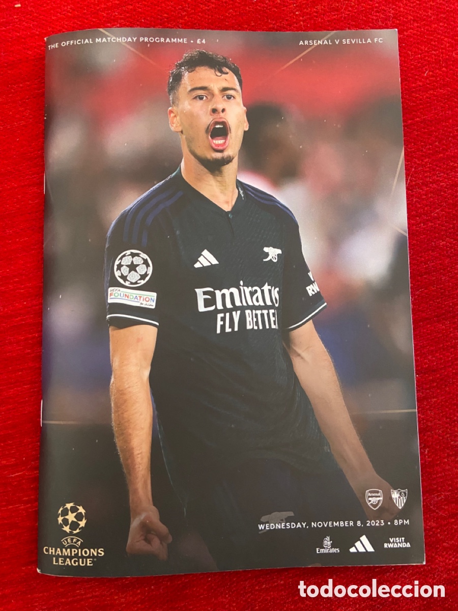 Sports collectibles: PROGRAMA OFICIAL ARSENAL SEVILLA UEFA CHAMPIONS LEAGUE 2023 2024