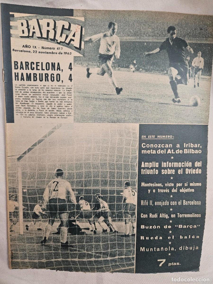 Sports collectibles: REVISTA BAR&Ccedil;A A&Ntilde;O IX N&ordm; 417 1963