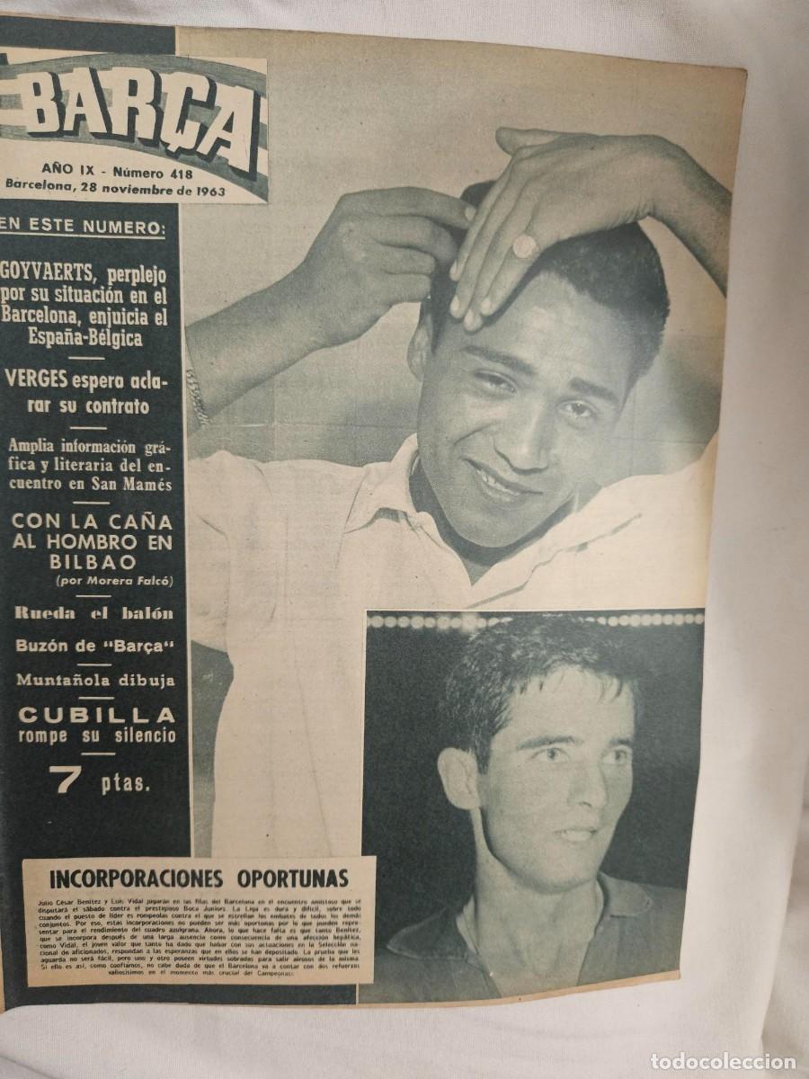 Sports collectibles: REVISTA BAR&Ccedil;A A&Ntilde;O IX N&ordm; 418 1963