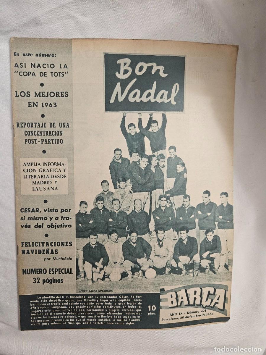 Sports collectibles: REVISTA BAR&Ccedil;A A&Ntilde;O IX N&ordm; 421 1963