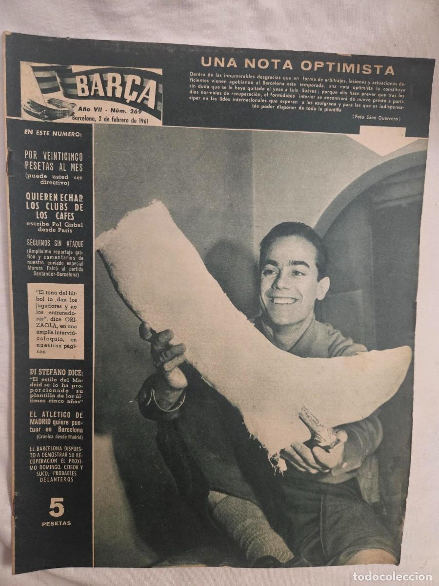 Sports collectibles: REVISTA BAR&Ccedil;A A&Ntilde;O VII N&ordm; 269 1961