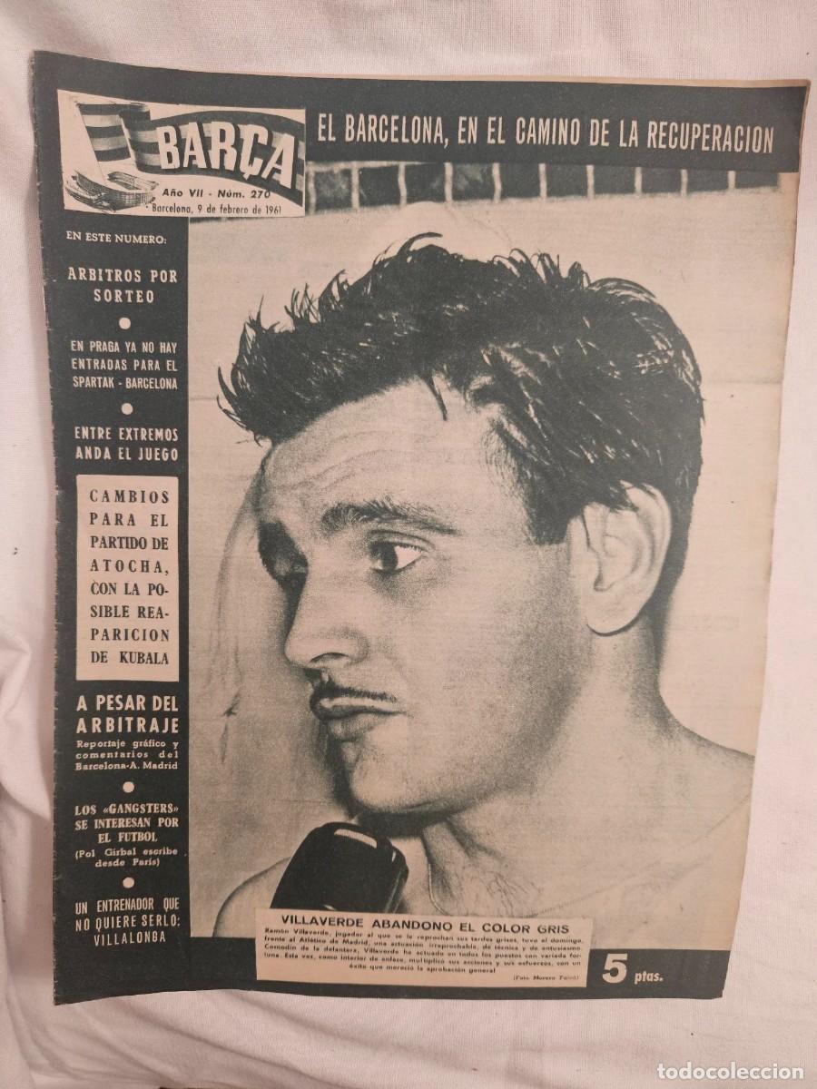 Sports collectibles: REVISTA BAR&Ccedil;A A&Ntilde;O VII N&ordm; 270 1961