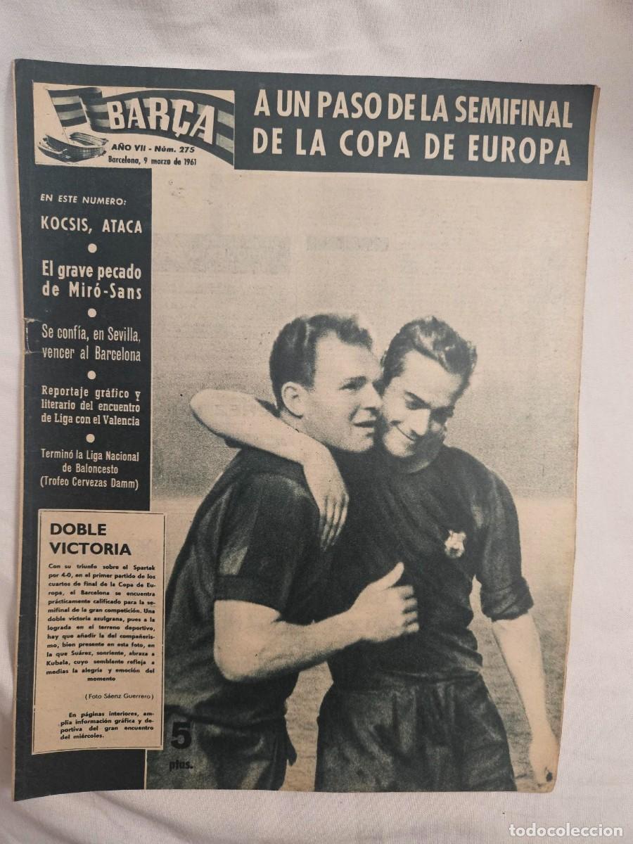 Sports collectibles: REVISTA BAR&Ccedil;A A&Ntilde;O VII N&ordm; 275 1961