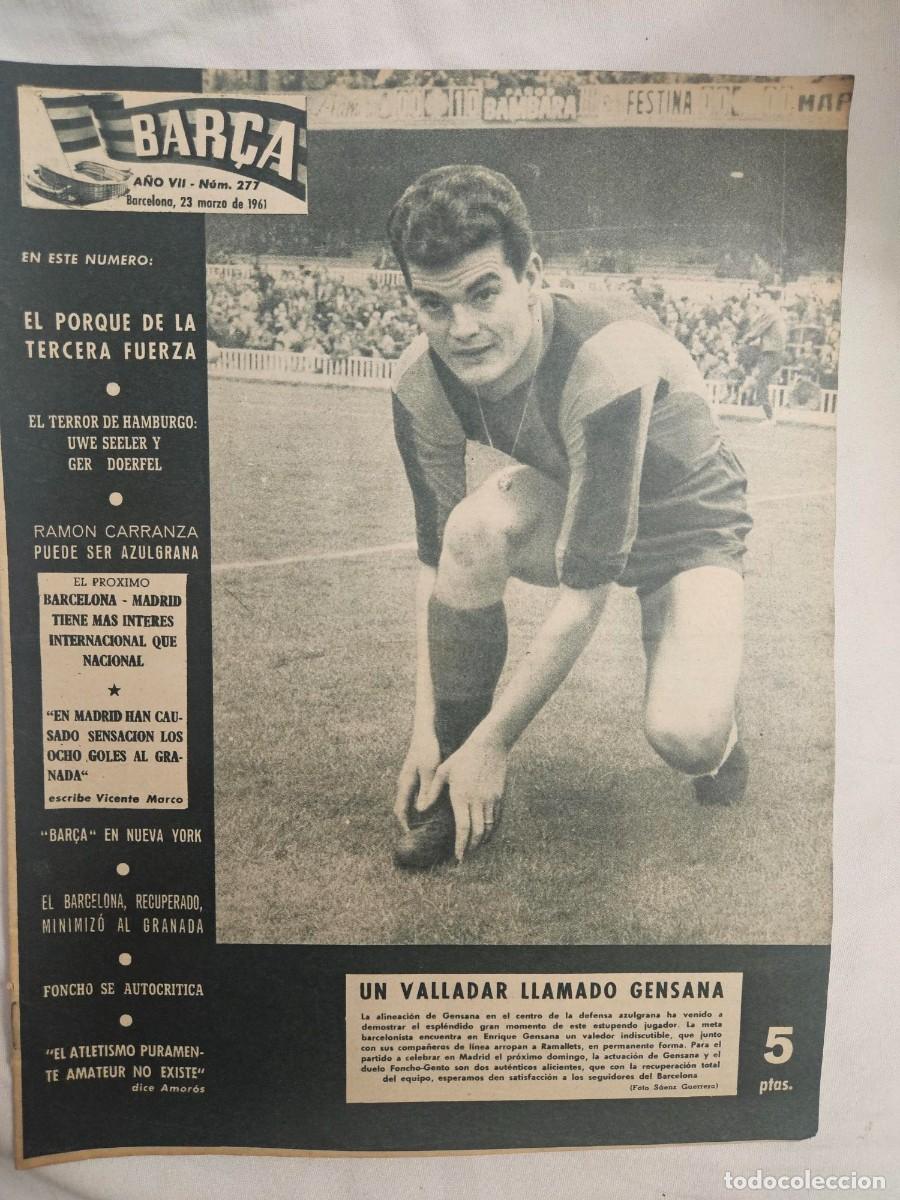Sports collectibles: REVISTA BAR&Ccedil;A A&Ntilde;O VII N&ordm; 277 1961