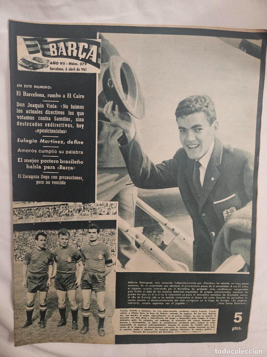 Sports collectibles: REVISTA BAR&Ccedil;A A&Ntilde;O VII N&ordm; 279 1961