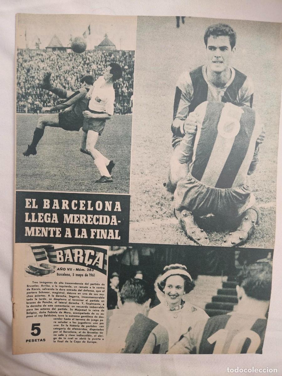 Sports collectibles: REVISTA BAR&Ccedil;A A&Ntilde;O VII N&ordm; 283 1961