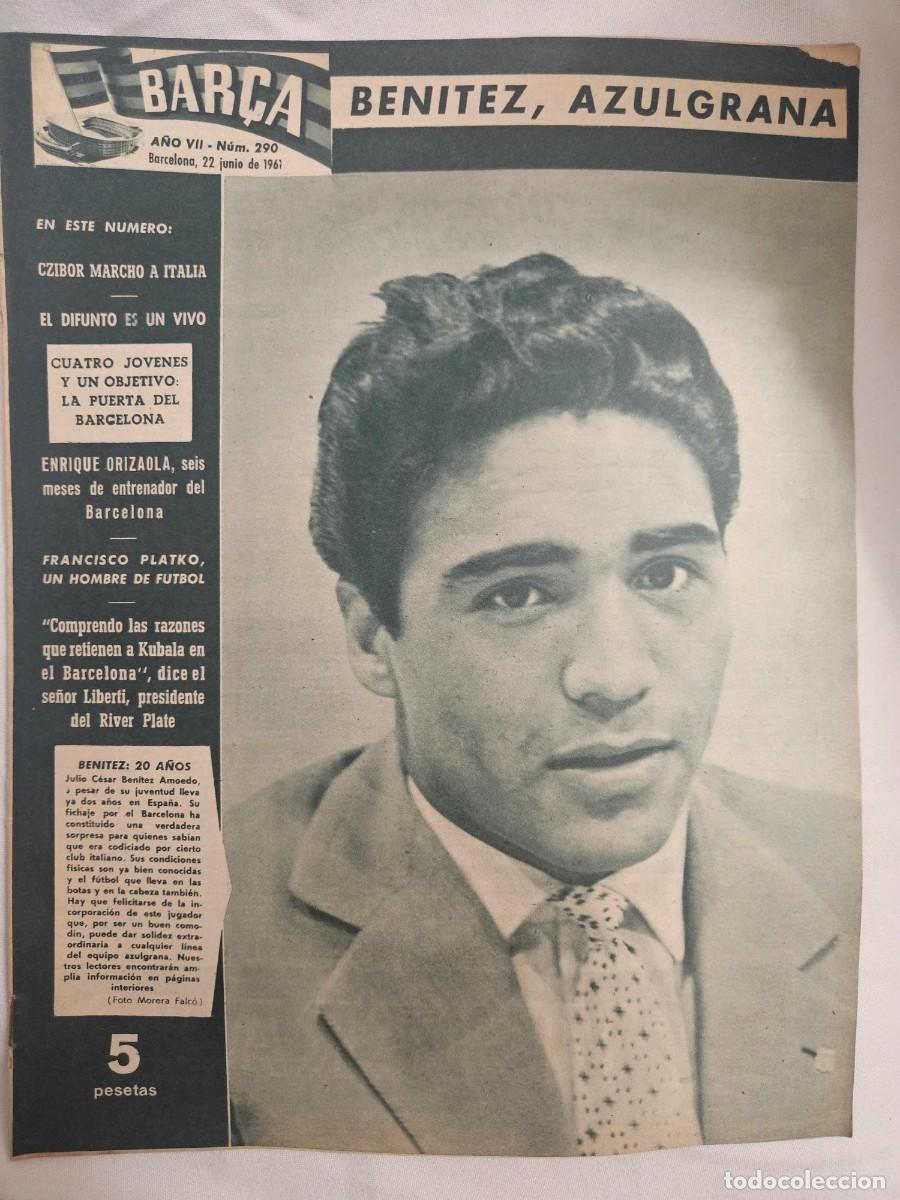 Sports collectibles: REVISTA BAR&Ccedil;A A&Ntilde;O VII N&ordm; 290 1961