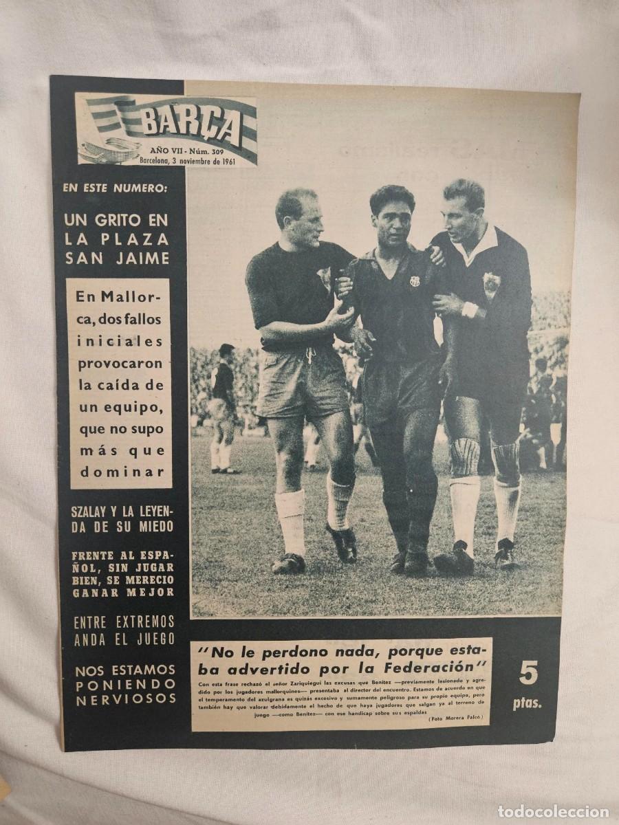 Sports collectibles: REVISTA BAR&Ccedil;A A&Ntilde;O VII N&ordm; 309 1961