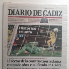 Coleccionismo deportivo: DIARIO DE CÁDIZ 2022- HISTÓRICO TRIUNFO DEL CÁDIZ C.F. EN EL CAMP NOU DE BARCELONA