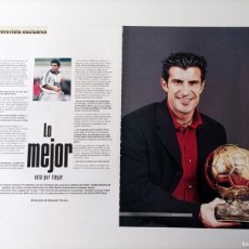 Coleccionismo deportivo: LUIS FIGO BALÓN DE ORO - PORTUGAL REAL MADRID F.C. BARCELONA